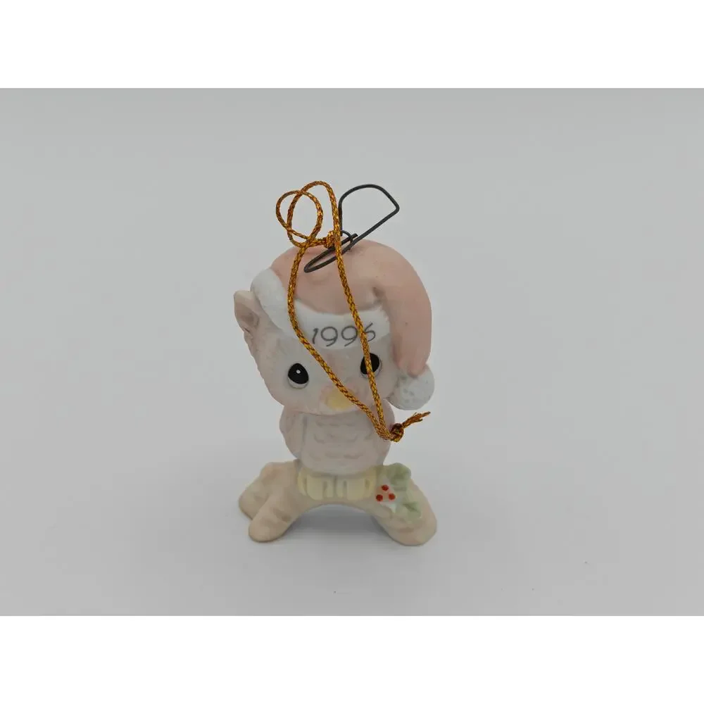 Precious Moments Owl Be Home For Christmas 128708 Enesco 1996 Ornament With Box